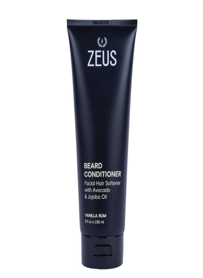 ZEUS Beard Conditioner Wash, Green Tea & Natural Ingredients to Cleanse & Soften Beard – MADE IN USA (Vanilla Rum) 8 oz. - Image 1